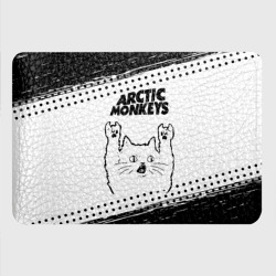 Картхолдер с принтом Arctic Monkeys рок кот на светлом фоне - фото 2