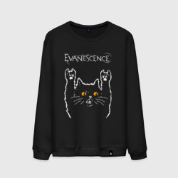 Мужской свитшот хлопок Evanescence rock cat