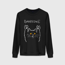 Женский свитшот хлопок Evanescence rock cat