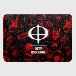Картхолдер с принтом Ozzy Osbourne rock glitch - фото 2
