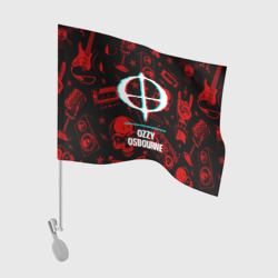Флаг для автомобиля Ozzy Osbourne rock glitch
