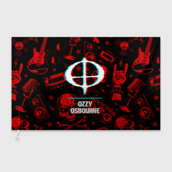 Флаг 3D Ozzy Osbourne rock glitch
