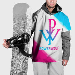 Накидка на куртку 3D Powerwolf neon gradient style