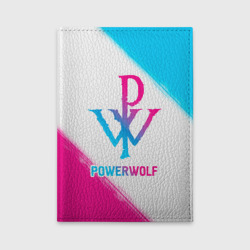Обложка для автодокументов Powerwolf neon gradient style