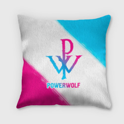 Подушка 3D Powerwolf neon gradient style