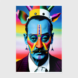 Магнитный плакат 2Х3 Salvador Dali - pop art - neural network