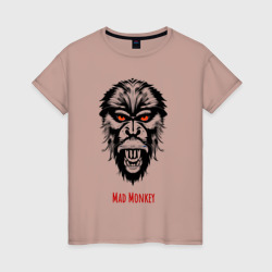 Женская футболка хлопок Mad monkey