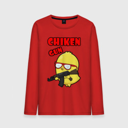 Мужской лонгслив хлопок Chicken machine gun