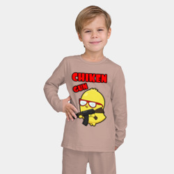 Детская пижама с лонгсливом хлопок Chicken machine gun - фото 2