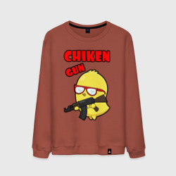 Мужской свитшот хлопок Chicken machine gun