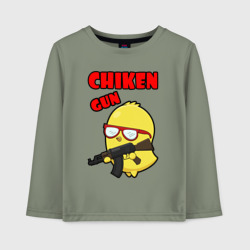 Детский лонгслив хлопок Chicken machine gun