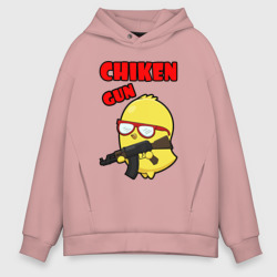 Мужское худи Oversize хлопок Chicken machine gun