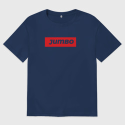 Женская футболка хлопок Oversize Jumbo red