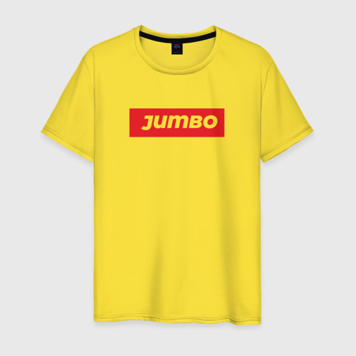 Мужская футболка хлопок Jumbo red, цвет желтый