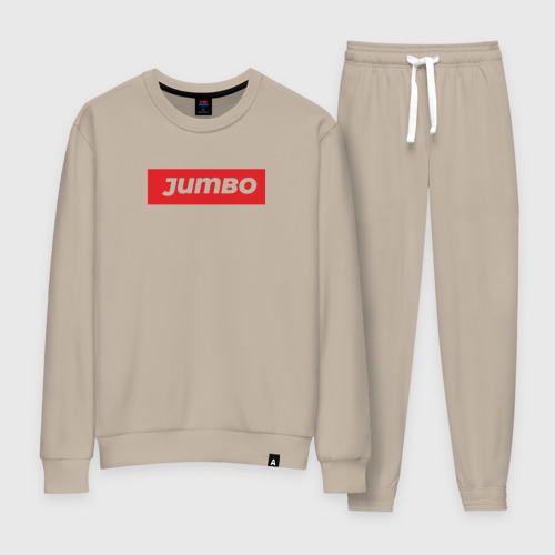 Женский костюм хлопок Jumbo red, цвет миндальный