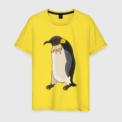 Мужская футболка хлопок Пингвин идёт