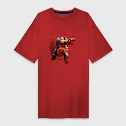 Платье-футболка хлопок Street Fighter 6 Zangief