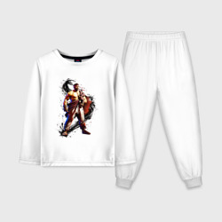 Детская пижама с лонгсливом хлопок Street Fighter 6 Ryu