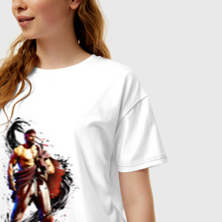 Женская футболка хлопок Oversize Street Fighter 6 Ryu - фото 2