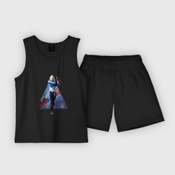 Детская пижама с шортами хлопок Street Fighter 6 Cammy