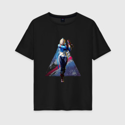 Женская футболка хлопок Oversize Street Fighter 6 Cammy