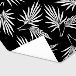 Бумага для упаковки 3D C пальмами на черном фоне - фото 2