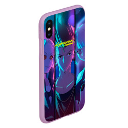 Чехол для iPhone XS Max матовый Дэвид Мартинес. Cyberpunk Edgerunners - фото 2