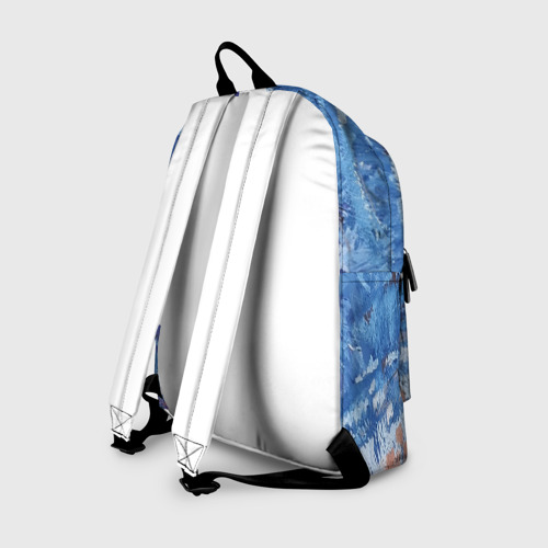 Рюкзак 3D с принтом Неизвестный лес, вид сзади #1
