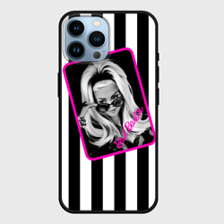 Чехол для iPhone 14 Pro Max Барби и полосы