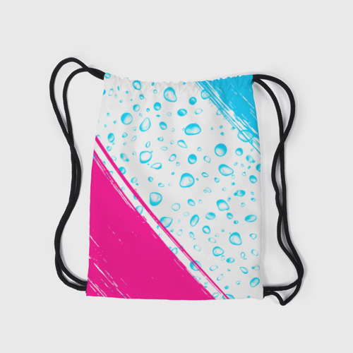 Рюкзак-мешок 3D Jaguar neon gradient style: надпись, символ - фото 7