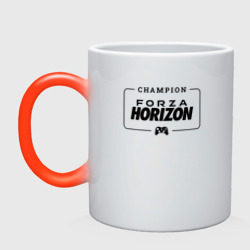 Кружка хамелеон Forza Horizon gaming champion: рамка с лого и джойстиком