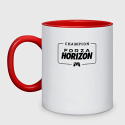 Кружка двухцветная Forza Horizon gaming champion: рамка с лого и джойстиком