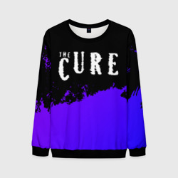 Мужской свитшот 3D The Cure purple grunge