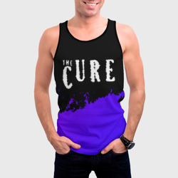 Мужская майка 3D The Cure purple grunge - фото 2