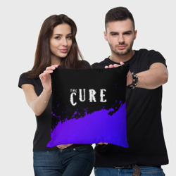 Подушка 3D The Cure purple grunge - фото 2