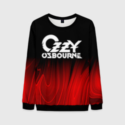 Мужской свитшот 3D Ozzy Osbourne red plasma