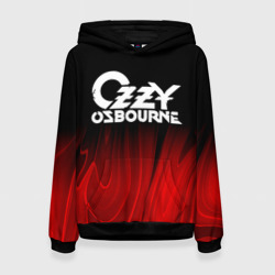 Женская толстовка 3D Ozzy Osbourne red plasma