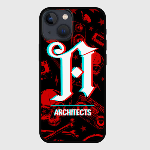 Чехол для iPhone 13 mini Architects rock glitch