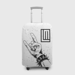 Чехол для чемодана 3D Lindemann и рок символ