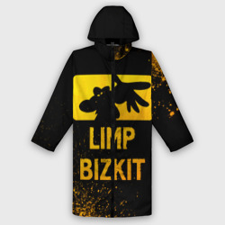 Мужской дождевик 3D Limp Bizkit - gold gradient