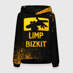 Женская толстовка 3D Limp Bizkit - gold gradient