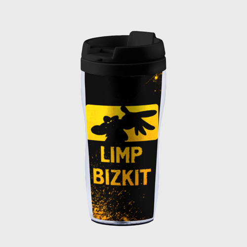 Термокружка-непроливайка Limp Bizkit - gold gradient