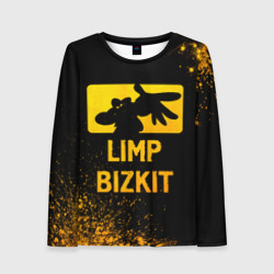 Женский лонгслив 3D Limp Bizkit - gold gradient