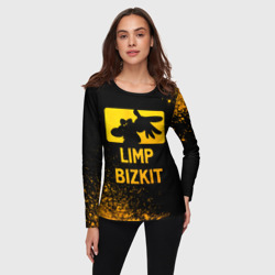 Женский лонгслив 3D Limp Bizkit - gold gradient - фото 2