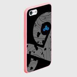 Чехол для iPhone 5/5S матовый Форма Cloud 9 black - фото 2