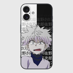 Чехол для iPhone 16 силиконовый с защитой камеры Киллуа - Hunter x Hunter