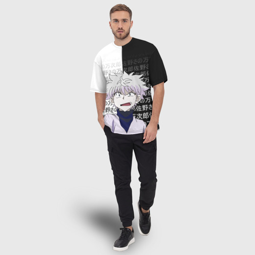 Мужская футболка oversize 3D Киллуа - Hunter x Hunter, цвет 3D печать - фото 5