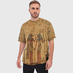 Мужская футболка oversize 3D Имитация папируса: арт нейросети - фото 2
