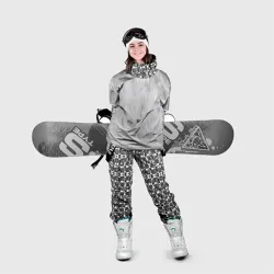 Накидка на куртку 3D Белый мех, шерсть - фото 2