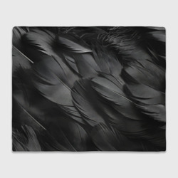 Плед 3D Черные перья ворона